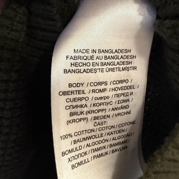 Women's Lauren Ralph Lauren Waffle Knit Cowl Neck Sweater Top Forest Green Sz XL - Picture 5 of 8